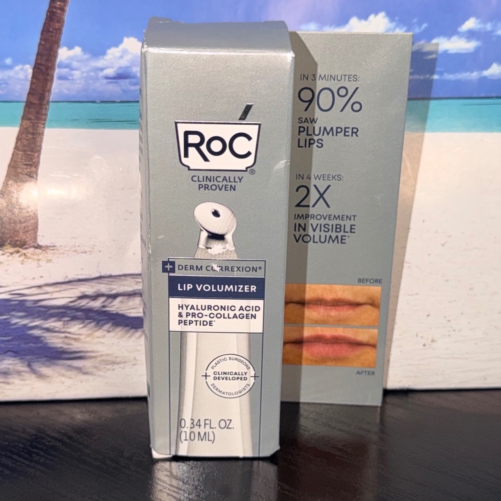 RoC Derm Correxion Lip Volumizer Treatment Hyaluronic Acid Pro-Collagen 0.34oz